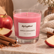 MyCozyMood Apple Cinnamon αρωματικό κερί σόγιας σε διάφανο ποτήρι