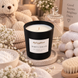 MyCozyMood Baby’s Touch αρωματικό κερί σόγιας σε μαύρο ματ ποτήρι – Baby Powder