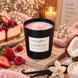 MyCozyMood Cheesecake – Αρωματικό Κερί Σόγιας | Μαύρο Ματ Ποτήρι
